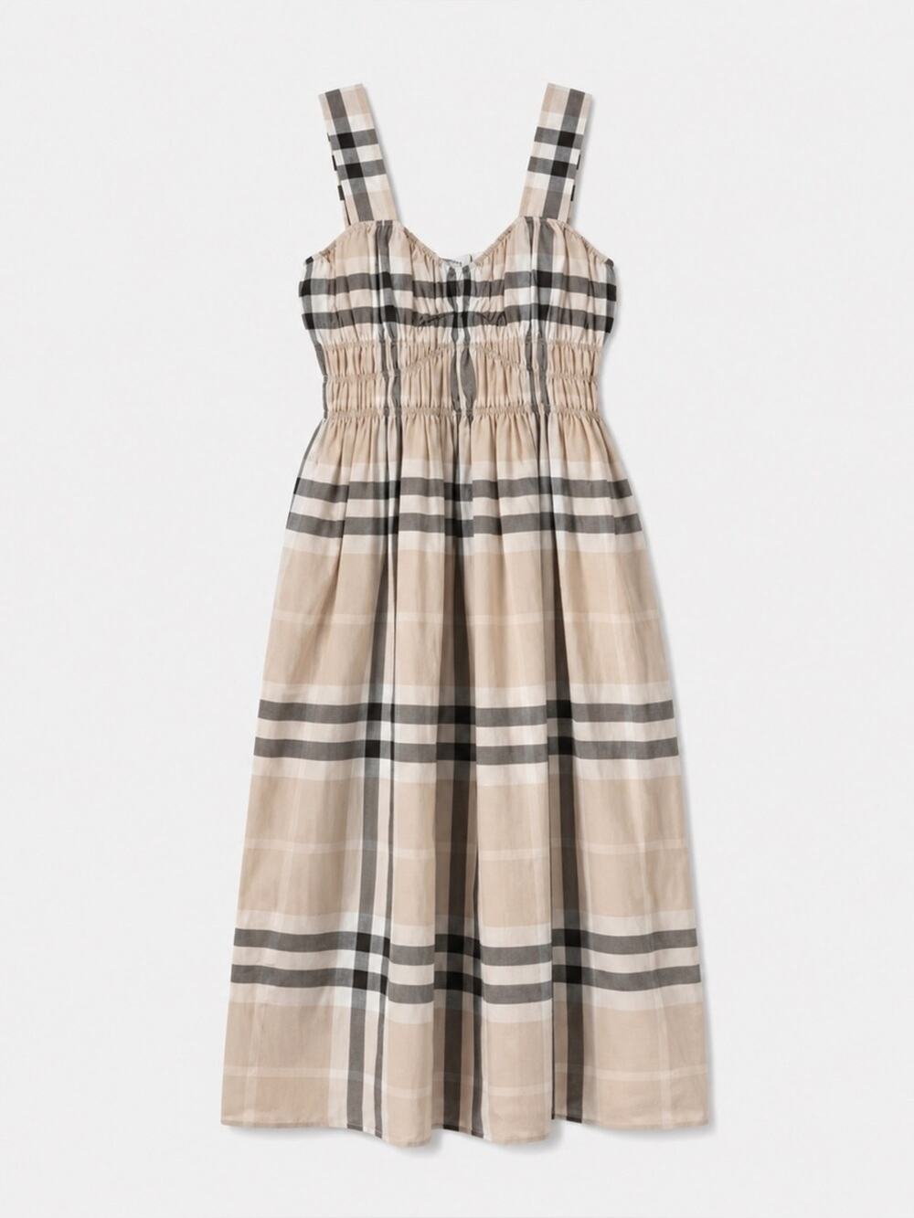Sold❌❌Burberry Beige Plaid Dress 4